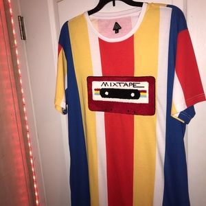 Striped Mixtape Tee